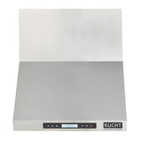 Kucht Professional 36" Wall Mount Range Hood 900 CFM in Stainless Steel - KRH3621A