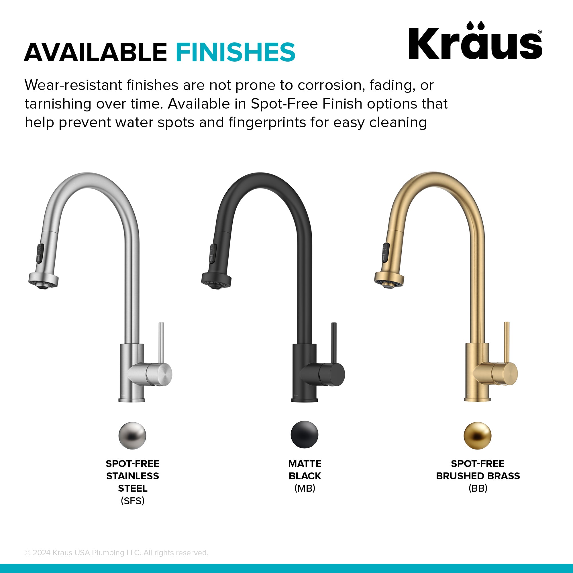 KRAUS Sensor Touchless Single Handle Pull Down Kitchen Faucet in Spot-Free Brushed Brass - KSF-1616BB