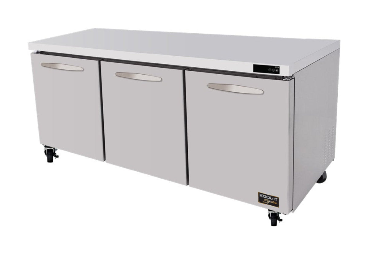 Kool-It KUCR-72-3 | 72" Wide 3 Door Undercounter Refrigerator - KUCR-72-3