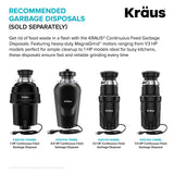 KRAUS Kore Dual Tier 57" Undermount Workstation 16 Gauge Single Bowl Kitchen Sink -  KWU210-57