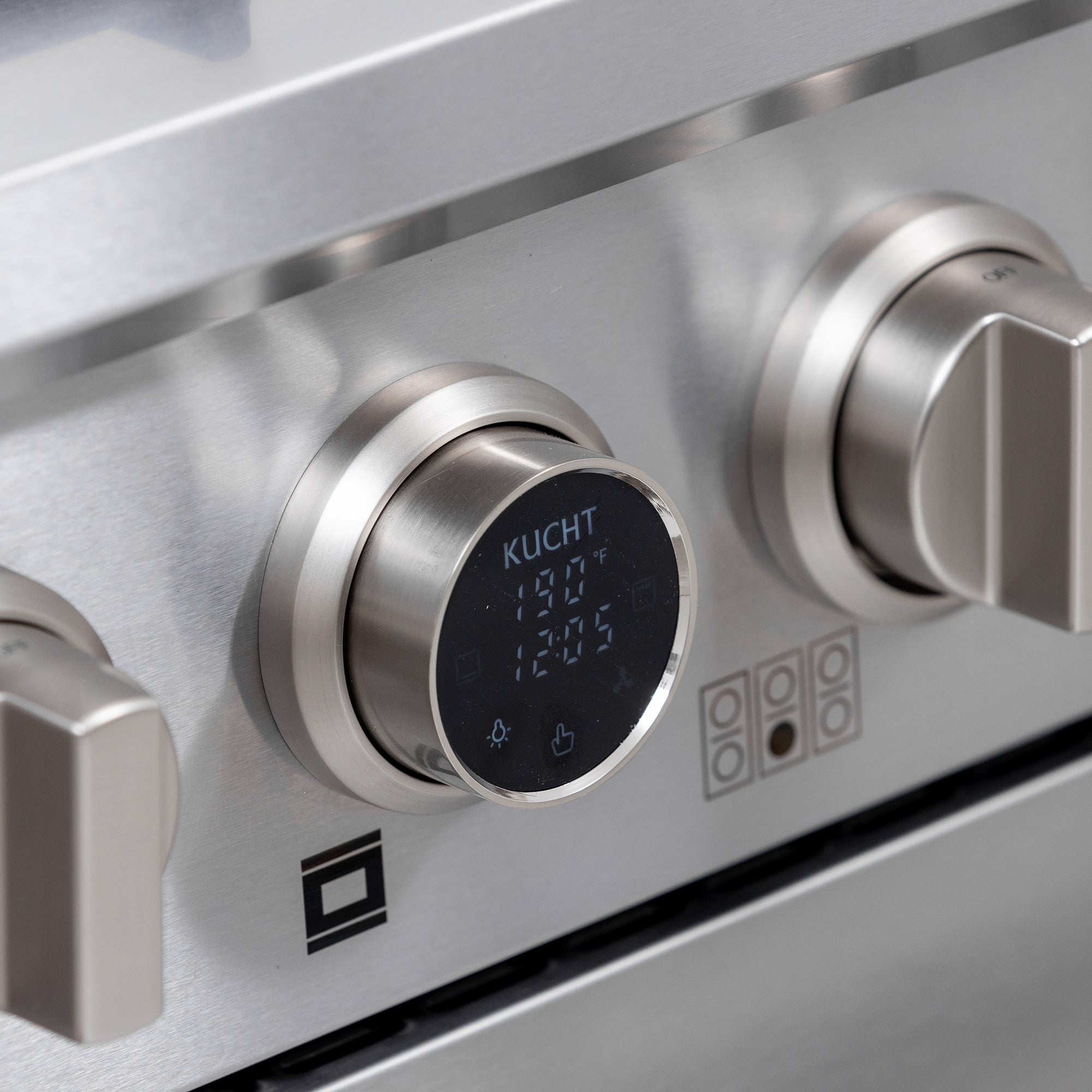 Kucht 48" 6.7 cu. ft. 8 Burner Propane Gas Dual Fuel Range in Stainless Steel with Digital Thermostat - KXP48-SS/LP
