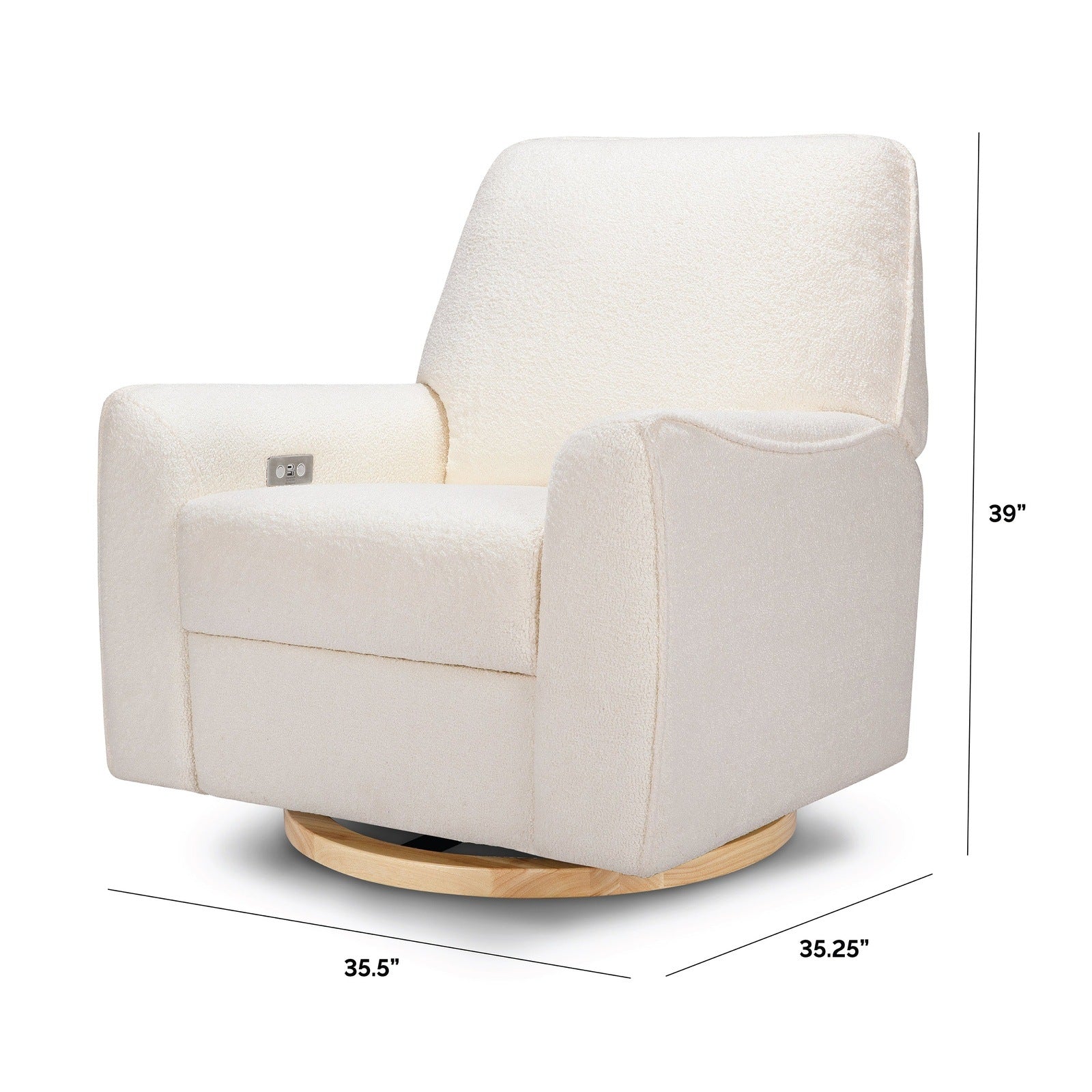 Nursery Works Sunday Power Recliner and Swivel Glider