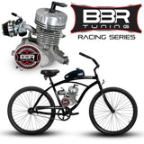Tracer 26 Inch Men's Ace Beach Cruiser + BBR Tuning 2-Stroke Stage 4 Performance Engine - MB-TOUCH-M-BK + STK-BEK80-S + FH-CDI-ST1 + BBR-HPHEAD + FH-EXPCHAMB-CRM + WPS-2-B6HS + SD-HPCARB