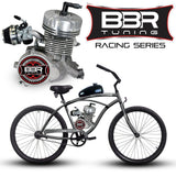 Tracer 26 Inch Men's Ace Beach Cruiser + BBR Tuning 2-Stroke Stage 4 Performance Engine - MB-TOUCH-M-BK + STK-BEK80-S + FH-CDI-ST1 + BBR-HPHEAD + FH-EXPCHAMB-CRM + WPS-2-B6HS + SD-HPCARB