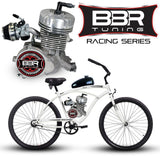 Tracer 26 Inch Men's Ace Beach Cruiser + BBR Tuning 2-Stroke Stage 4 Performance Engine - MB-TOUCH-M-BK + STK-BEK80-S + FH-CDI-ST1 + BBR-HPHEAD + FH-EXPCHAMB-CRM + WPS-2-B6HS + SD-HPCARB