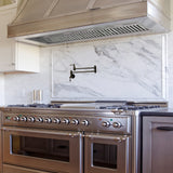 Range Hood Insert 54 Inch, 1200 CFM Built-in Kitchen Hood with 4 Speeds, Ultra-Quiet Stainless Steel Ducted Vent Hood Insert with Dimmable LED Lights and Dishwasher Safe Filter - NX-19IL-54-Warm White