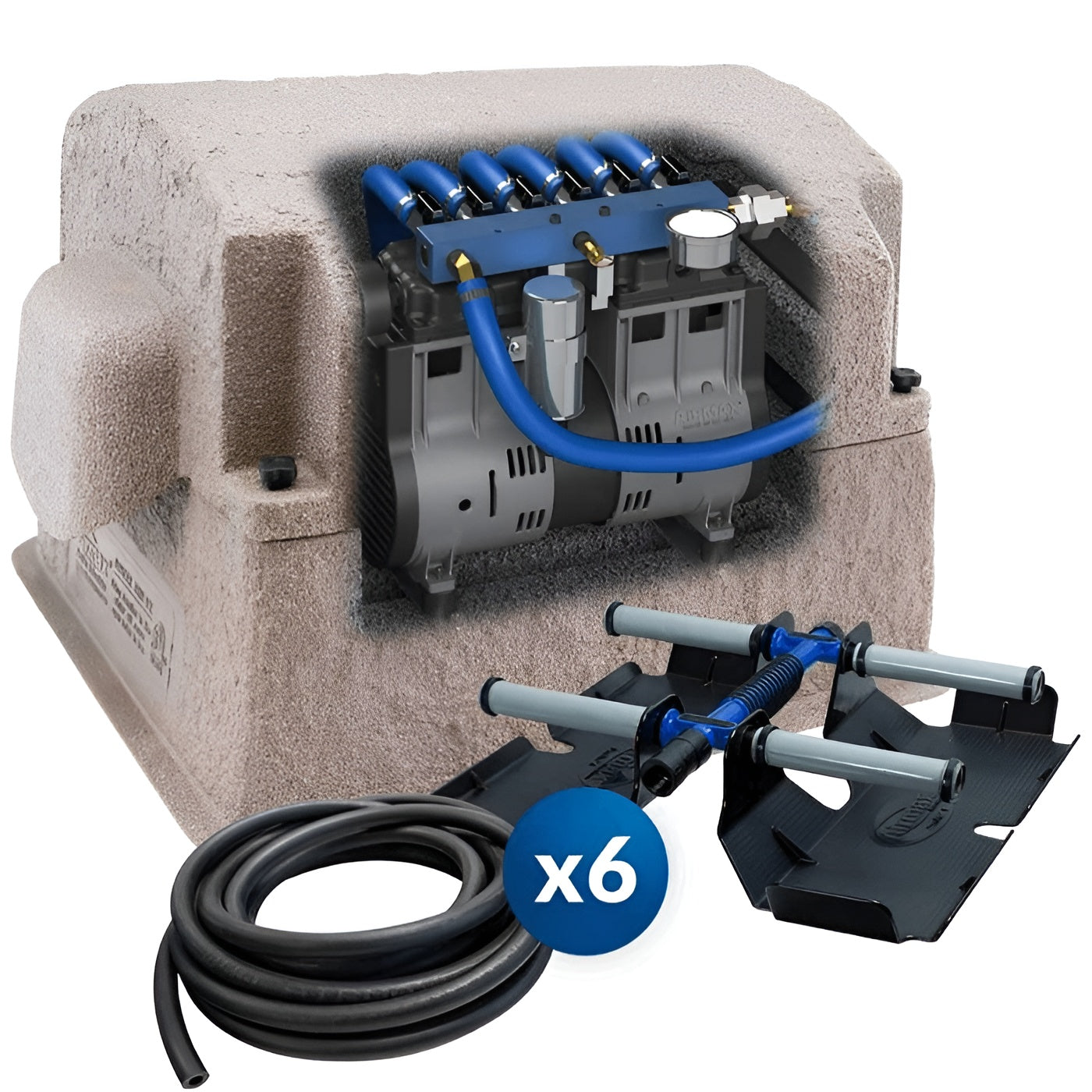 Airmax PondSeries PS60 Pond Aerator System w/ 6 Diffusers