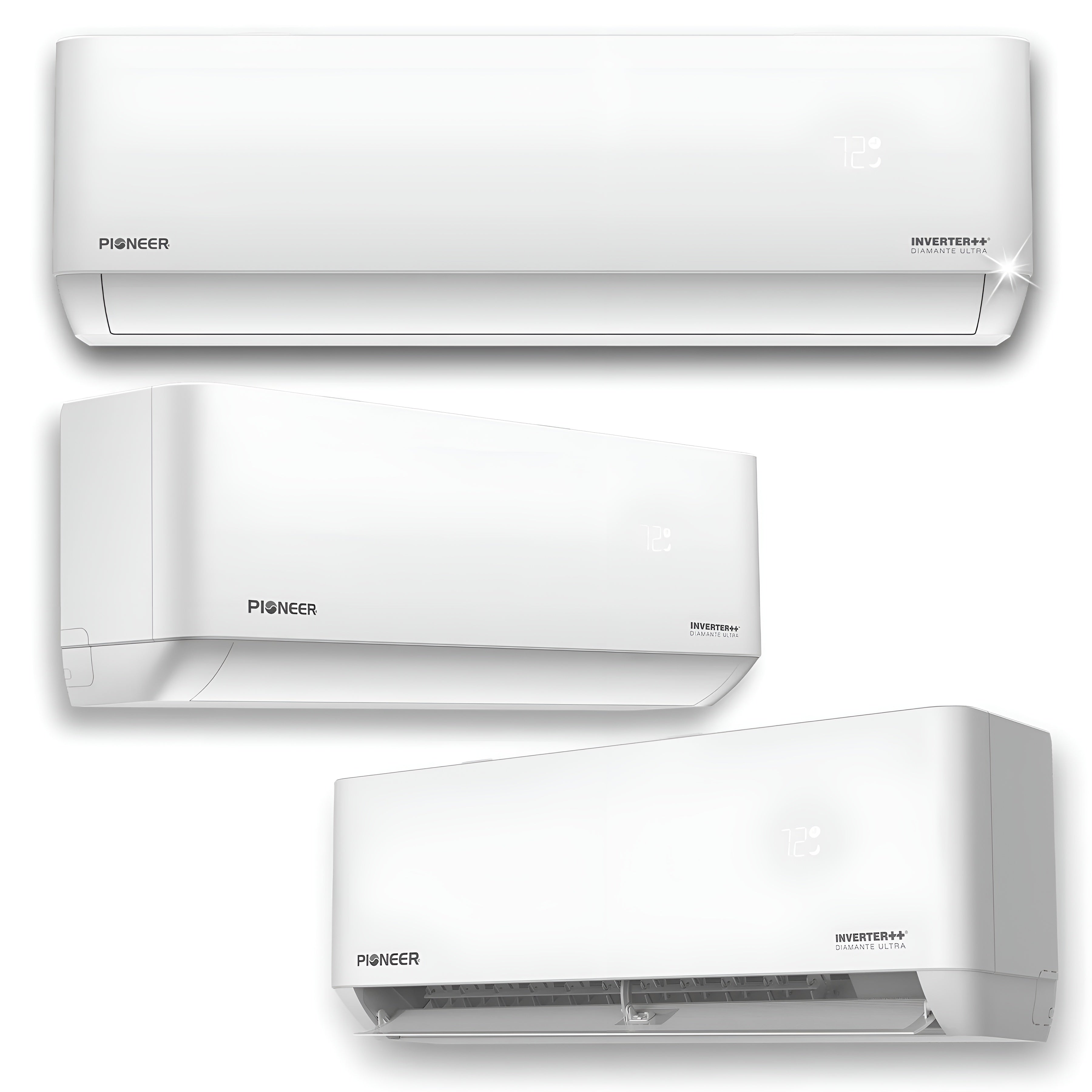 Pioneer Mini Split 36,000 BTU 3 Zone Ductless Air Conditioner and Heat Pump - WYT040GLHI22M4-12W-12W-12W