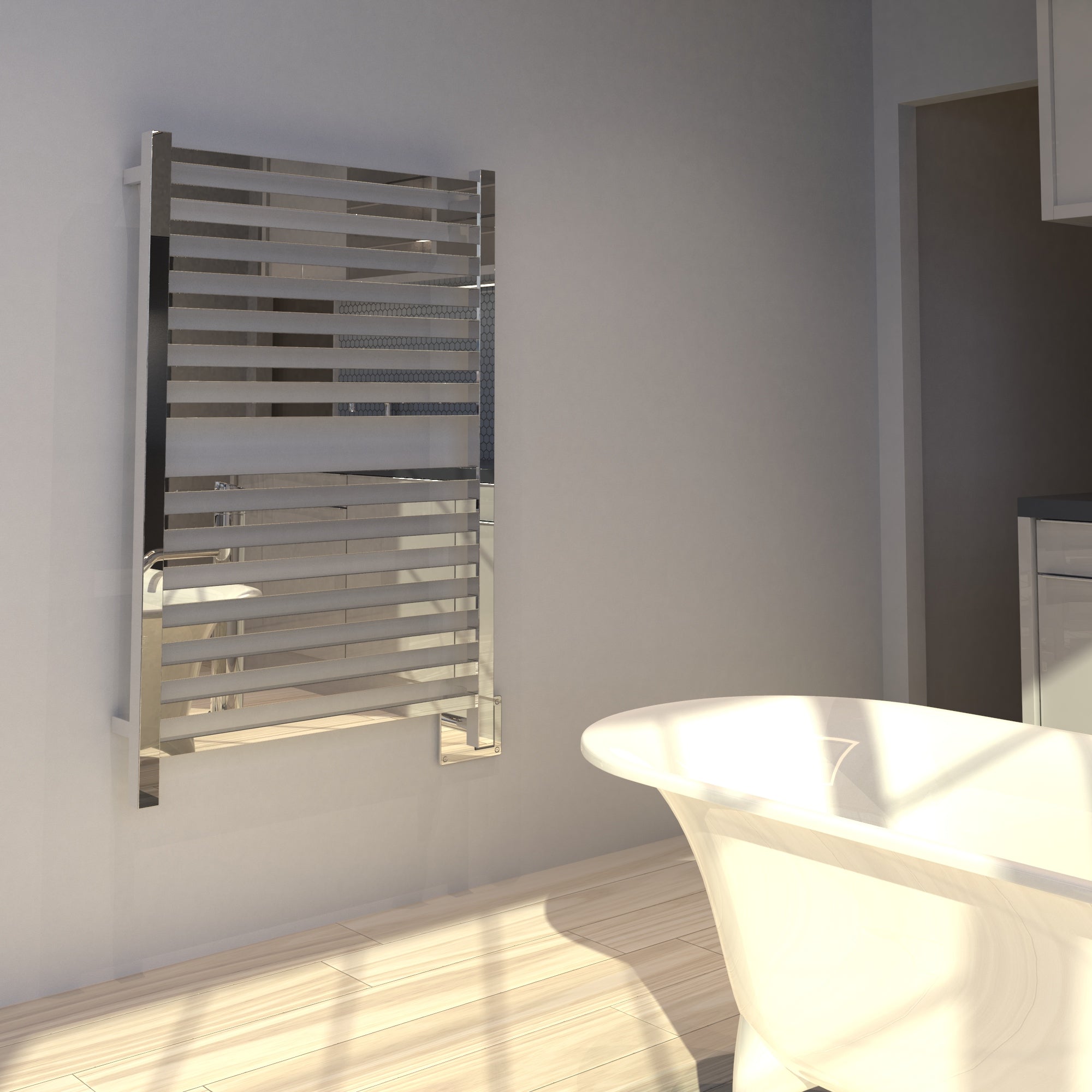 Amba Heated Towel Rack Model Q2842 Height 42 5/8″ - Q2842B