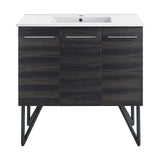 Swiss Madison Annecy 36" Bathroom Vanity in Black Walnut - SM-BV223 - Backyard Provider