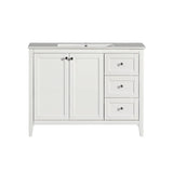 SM-BV414 Cannes 48" Bathroom Vanity in White - SM-BV414 - Backyard Provider
