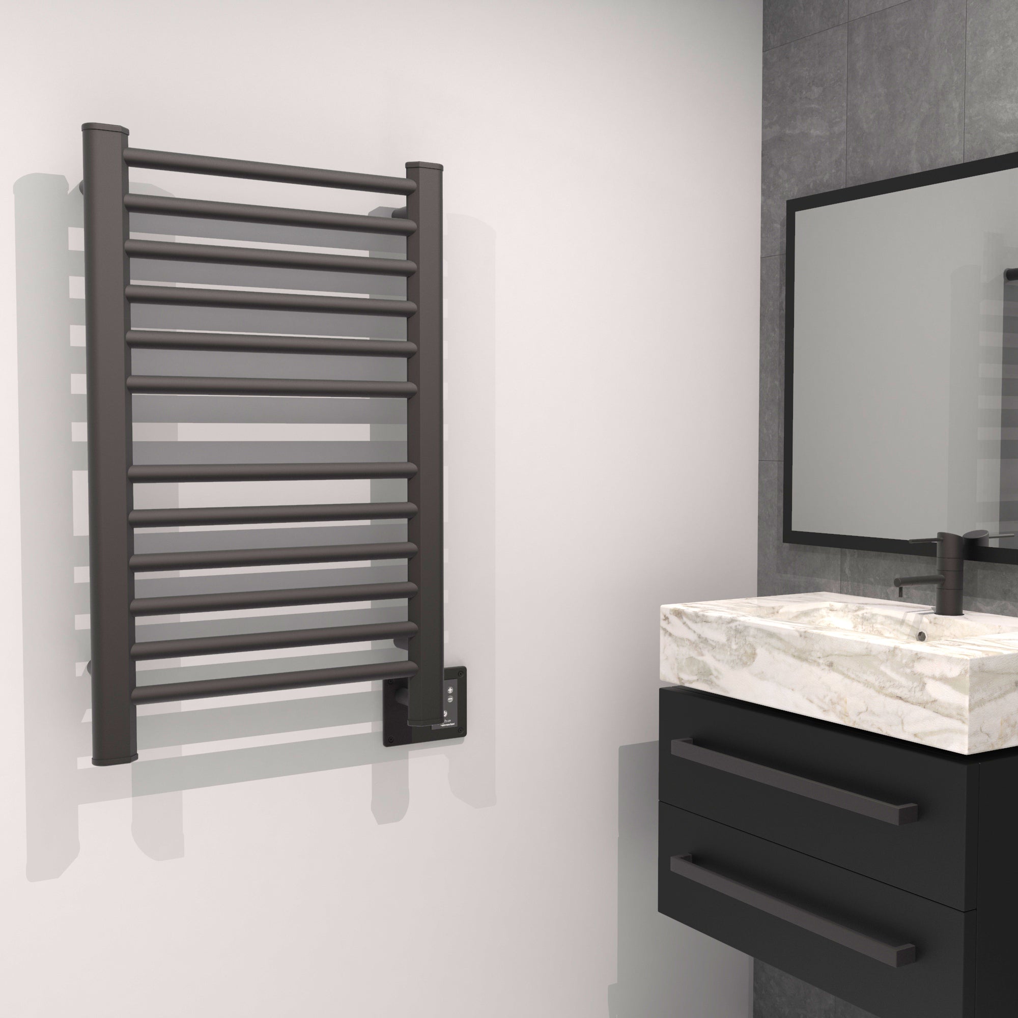 Amba Heated Towel Rack Model S2133 Height 33 1/4 - S2133B