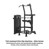 TAG Fitness Elite Chin/Dip Assist Machine - Elite - Chin Dip Assist