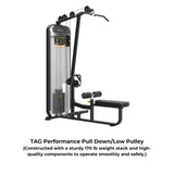 TAG Performance Lat Pull/Seated Row Machine - PL - Lat / Row