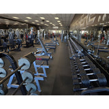TROY-Style Black Dumbbell Straight Handle & Rubber Endcaps - PFD-R Pro