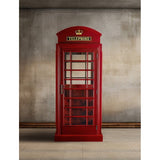 Ram Game Room Old English Telephone Booth Bar Cabinet - OEBRCB