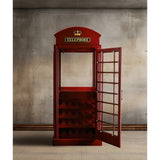 Ram Game Room Old English Telephone Booth Bar Cabinet - OEBRCB