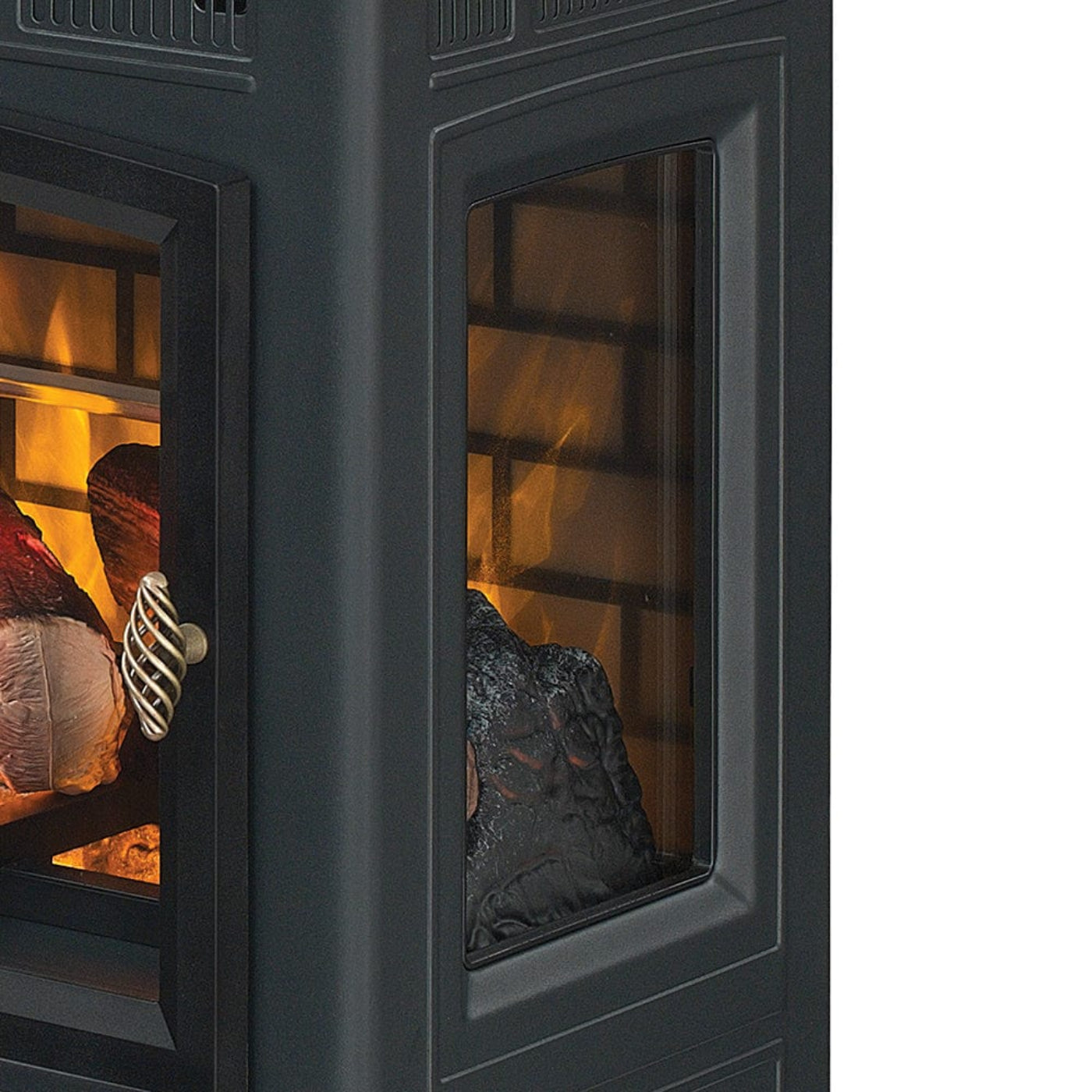 Duraflame 3D Black Infrared Electric Fireplace Stove with Remote Control - 171527
