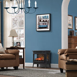 Duraflame 3D Black Infrared Electric Fireplace Stove with Remote Control - 171527