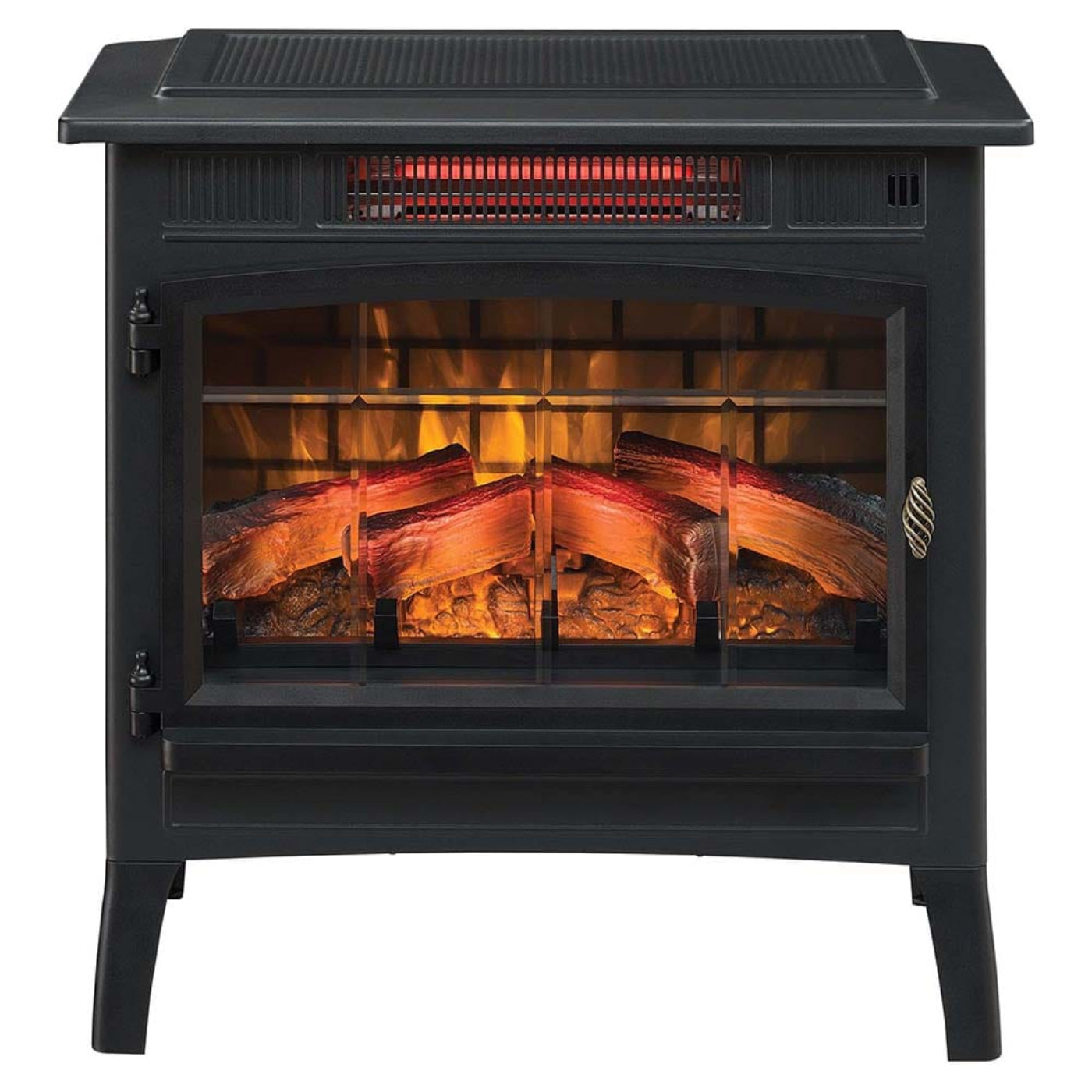 Duraflame 3D Black Infrared Electric Fireplace Stove with Remote Control - 171527