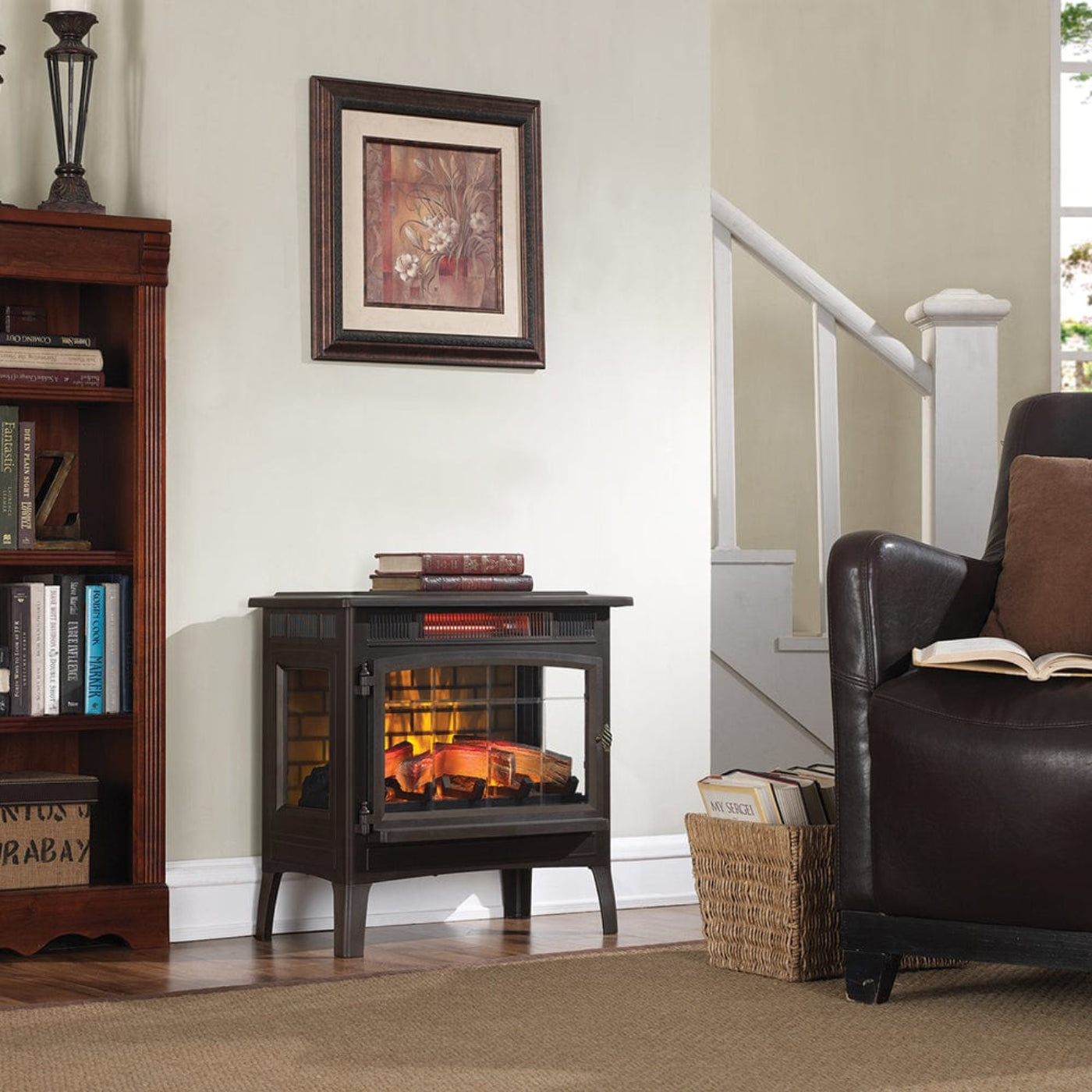 Duraflame 3D Bronze Infrared Electric Fireplace Stove with Remote Control - DFI-5010-02 - 172436
