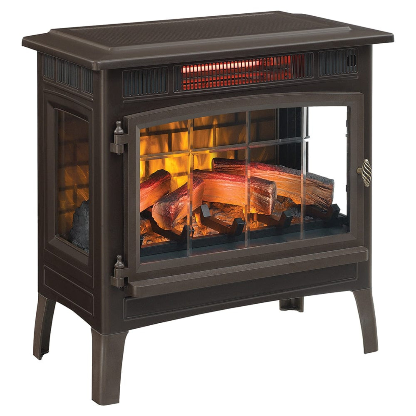 Duraflame 3D Bronze Infrared Electric Fireplace Stove with Remote Control - DFI-5010-02 - 172436