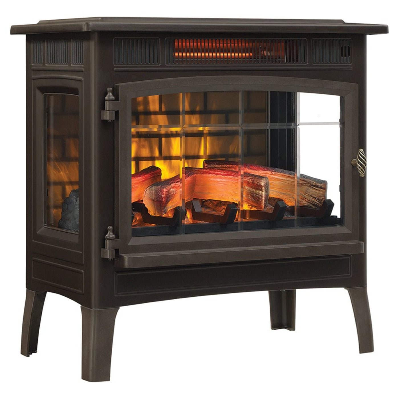 Duraflame 3D Bronze Infrared Electric Fireplace Stove with Remote Control - DFI-5010-02 - 172436