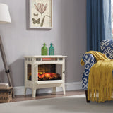 Duraflame 3D Cream Infrared Electric Fireplace Stove with Remote Control - 172438