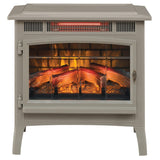 Duraflame 3D French Grey Infrared Electric Fireplace Stove with Remote Control - 172439