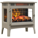 Duraflame 3D French Grey Infrared Electric Fireplace Stove with Remote Control - 172439