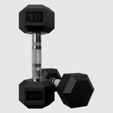 USA by Troy HD-R Rubber Hex Dumbbells - (2) HD-003R