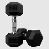 USA by Troy HD-R Rubber Hex Dumbbells - (2) HD-003R