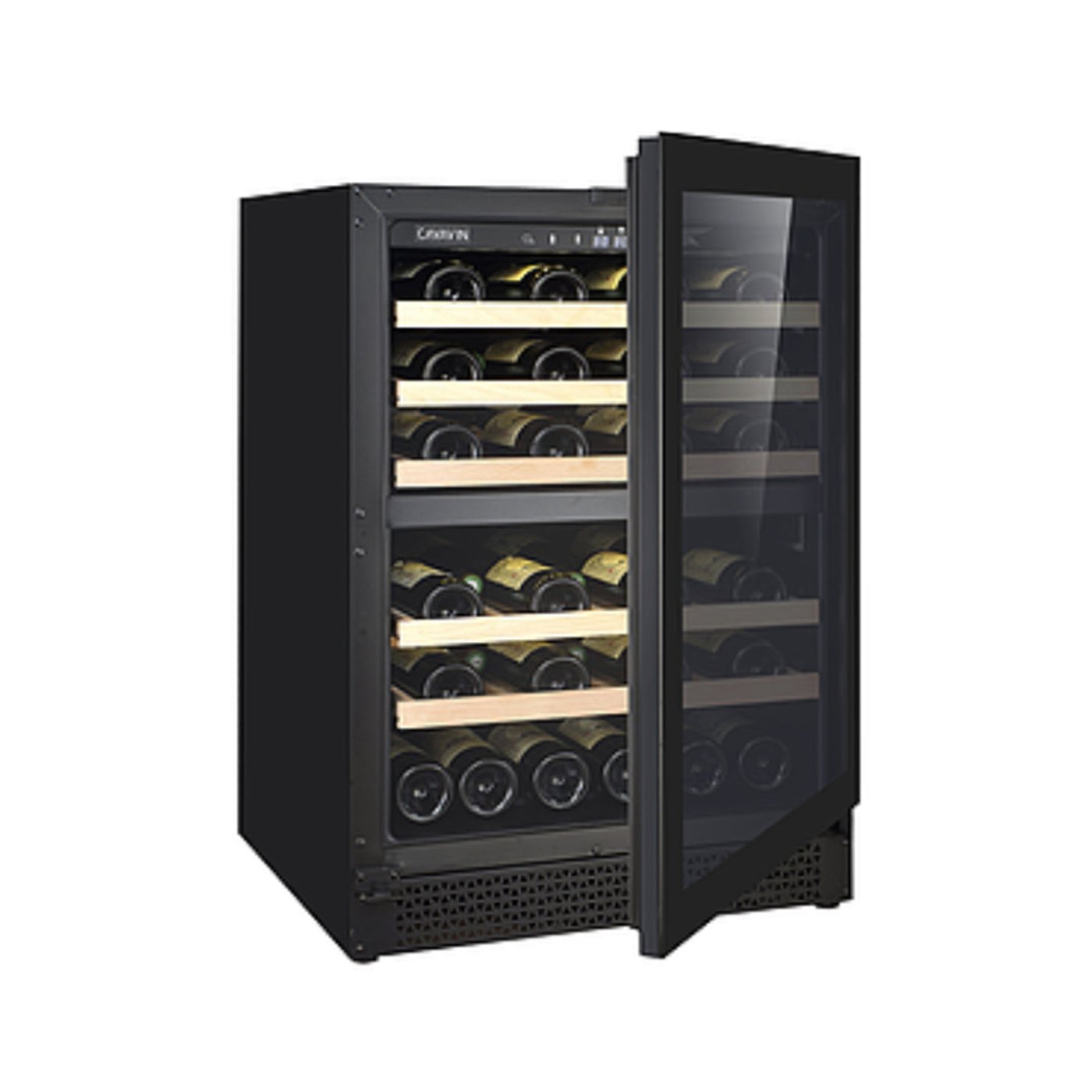 Cavavin Vinoa Collection - 24 In. Wine Cooler in Black - 41 Bottle  - V-041wdzfg