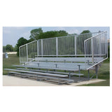 Bleacher 4 or 5 Row Aluminum Bleachers with Fencing - NB0415P
