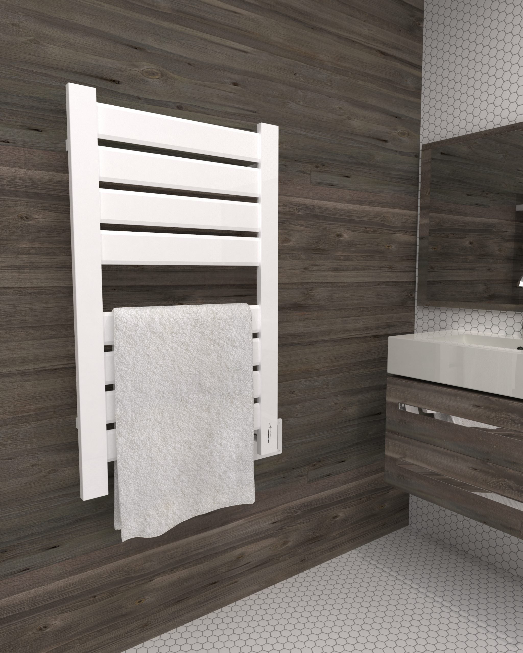 Amba Heated Towel Rack Model V2338 Hight 37 1/8″ - V2338B