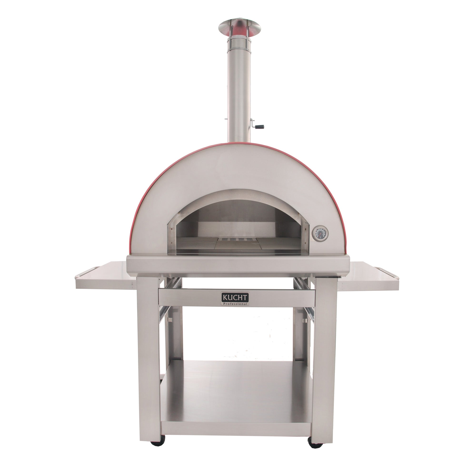 KUCHT Venice Wood-Fired Outdoor Pizza Oven in Red - Venice-R