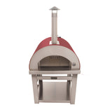 KUCHT Venice Wood-Fired Outdoor Pizza Oven in Red - Venice-R