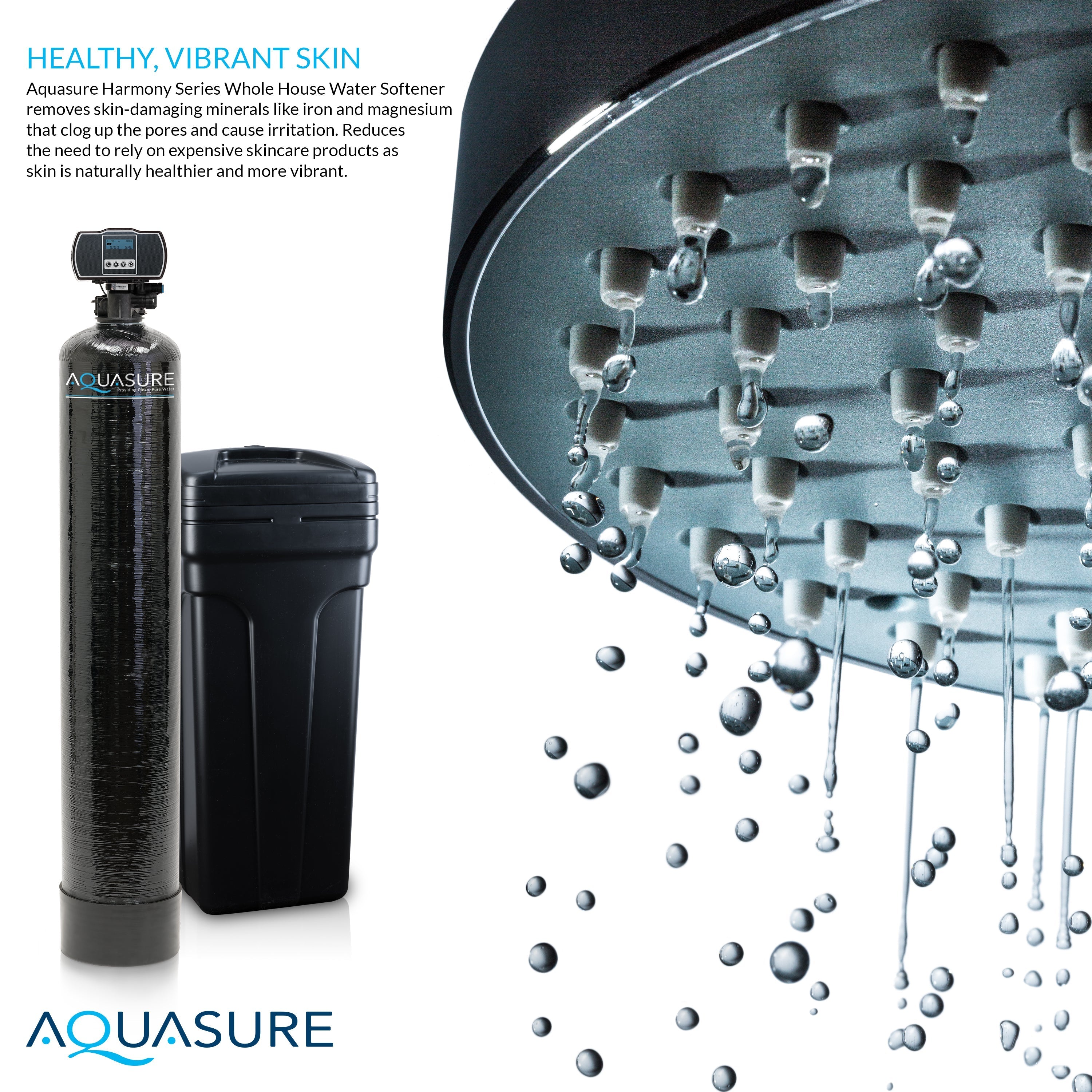 Aquasure Signature Pro Series 64K Ultimate Whole House Water Solution - 75 GPD Reverse Osmosis (RO) System - AS-WHF64D