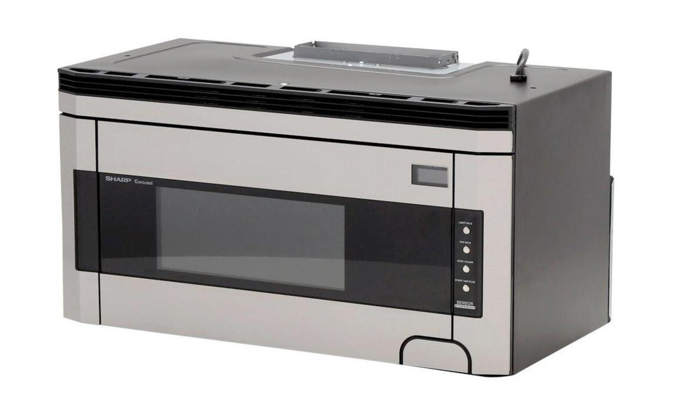 SHARP  1.5 cu. ft. 1000W Sharp Stainless Steel Over-the-Range Carousel Microwave Oven - R1514TY-KT
