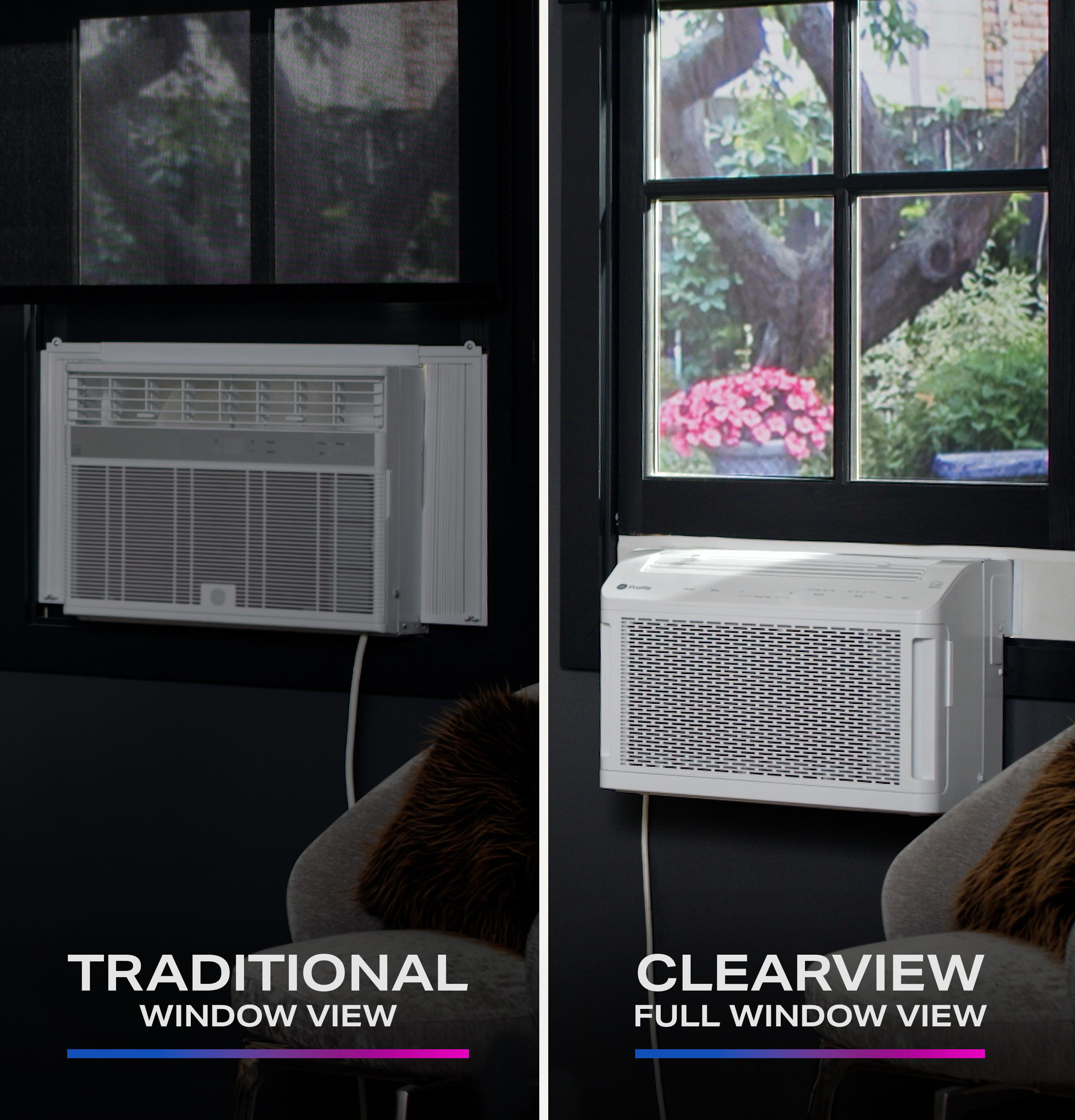 GE APPLIANCES PHNT10CC GE Profile ClearView(TM) ENERGY STAR(R) 10,300 BTU Inverter Smart Ultra Quiet Window Air Conditioner for Medium Rooms up to 450 sq. ft. - PHNT10CC-KT