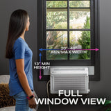 GE APPLIANCES PHNT10CC GE Profile ClearView(TM) ENERGY STAR(R) 10,300 BTU Inverter Smart Ultra Quiet Window Air Conditioner for Medium Rooms up to 450 sq. ft. - PHNT10CC-KT