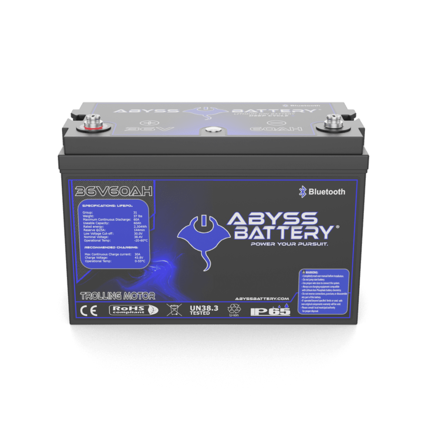 Abyss Battery 36v 60ah Lithium Trolling Motor Battery - Ab-36v60-Bt