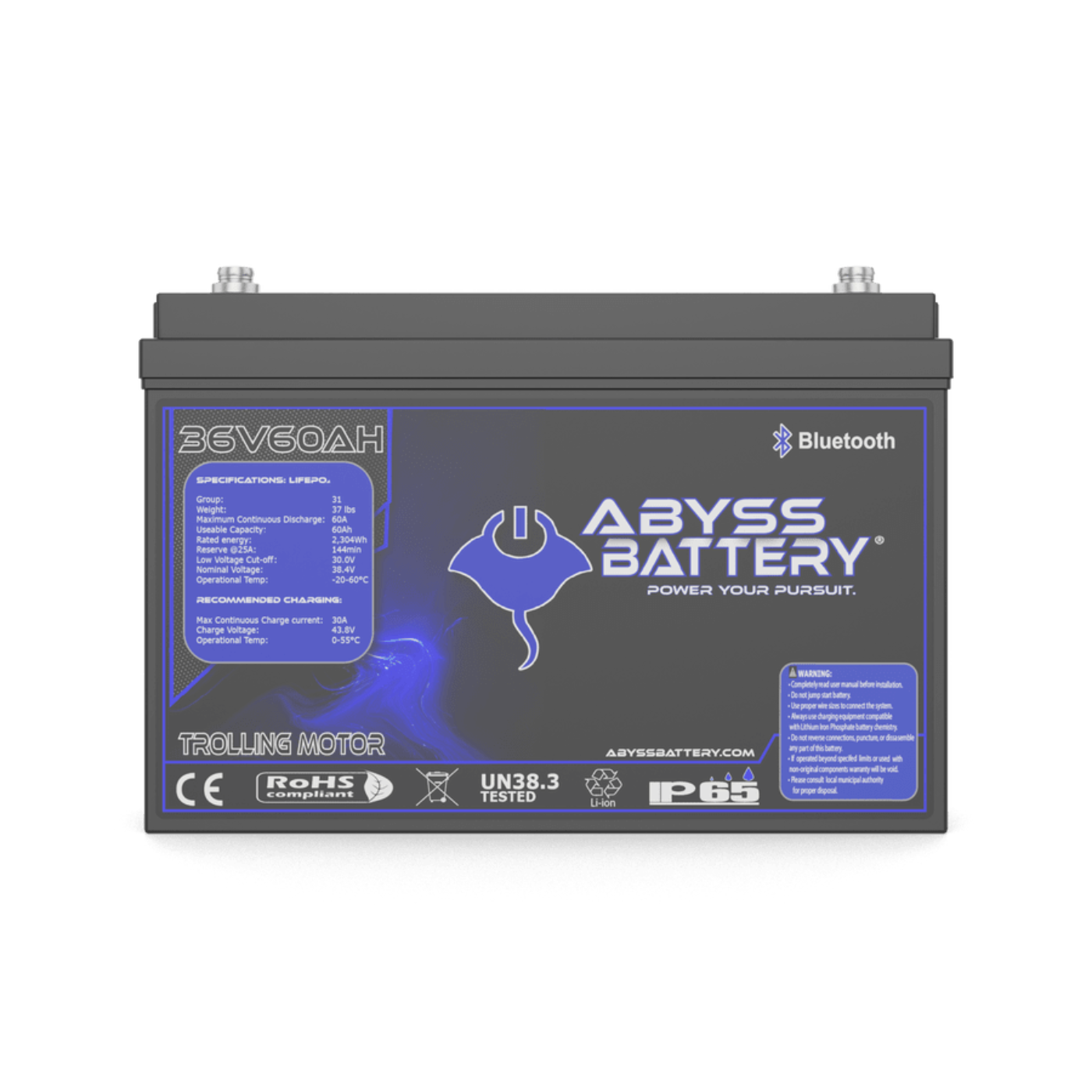 Abyss Battery 36v 60ah Lithium Trolling Motor Battery - Ab-36v60-Bt