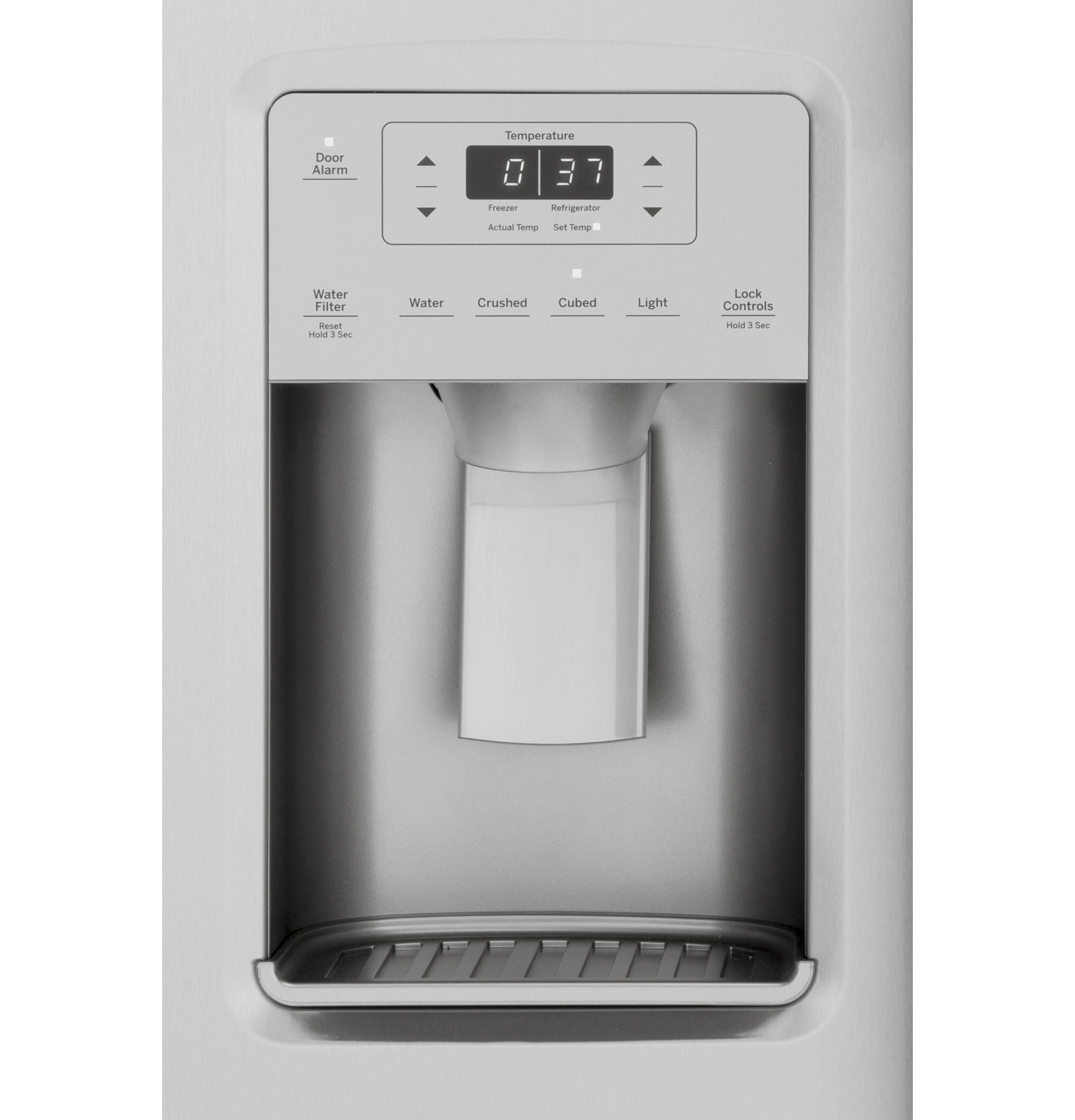GE APPLIANCES GSS25IYNFS GE® 25.1 Cu. Ft. Fingerprint Resistant Side-By-Side Refrigerator - GSS25IYNFS-KT
