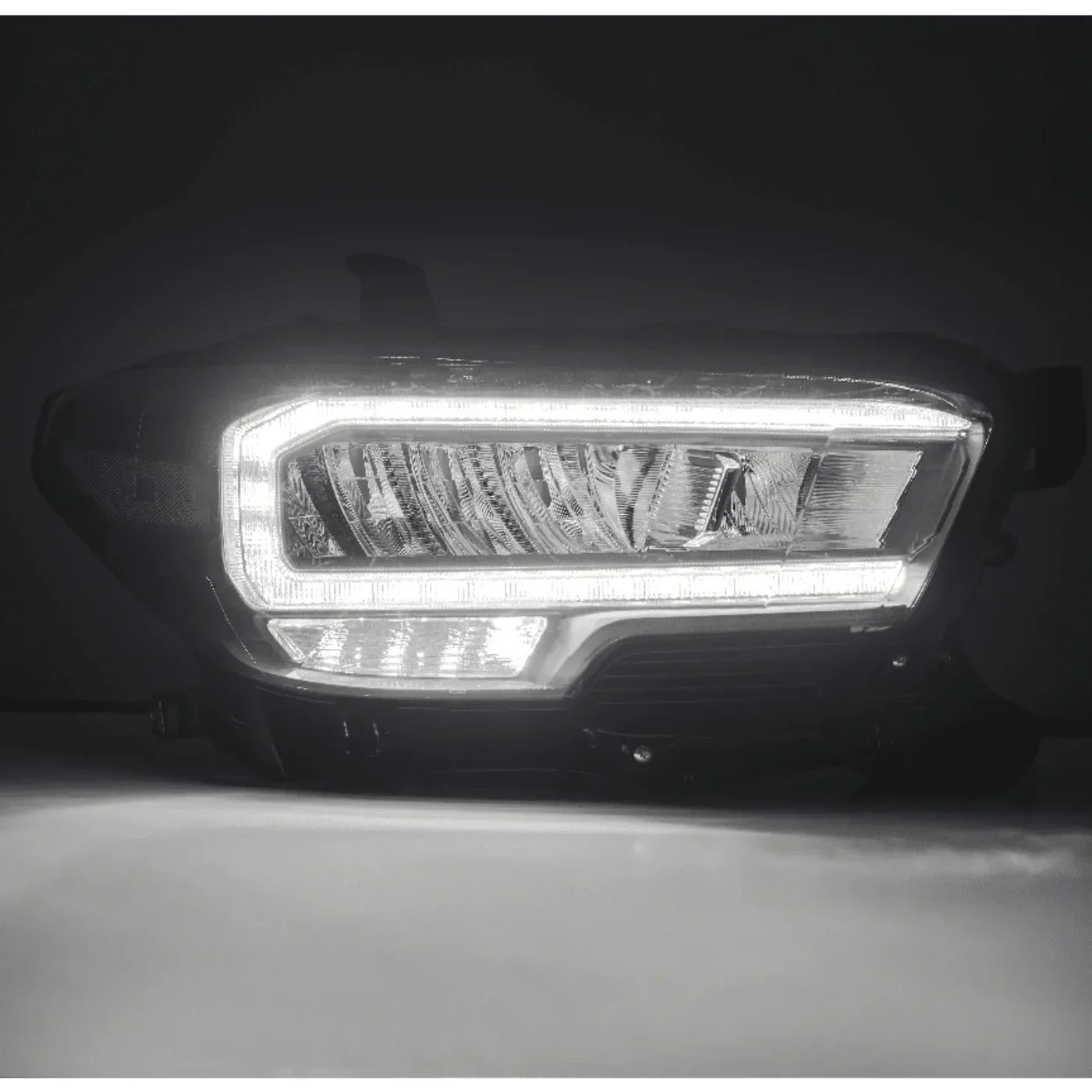 Alpharex Trd Reflector Style Led Headlights Chrome 2023-2016 Toyota Tacoma AHL-TT16-L-SA-LB-1