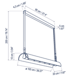 Bover Aluet S/100 LED Dimmable Pendant - 13201210322U