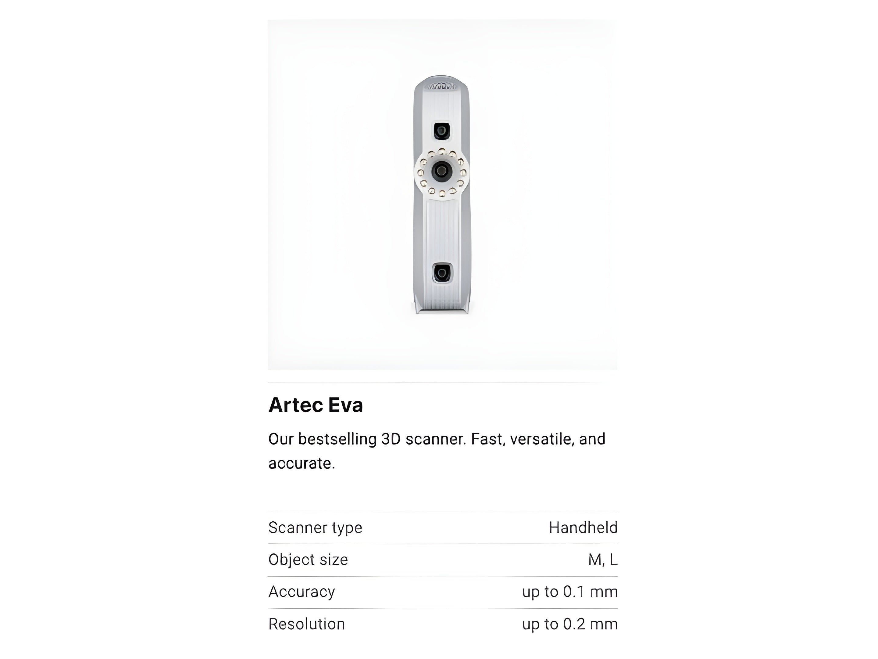 Artec Eva 3D Scanner