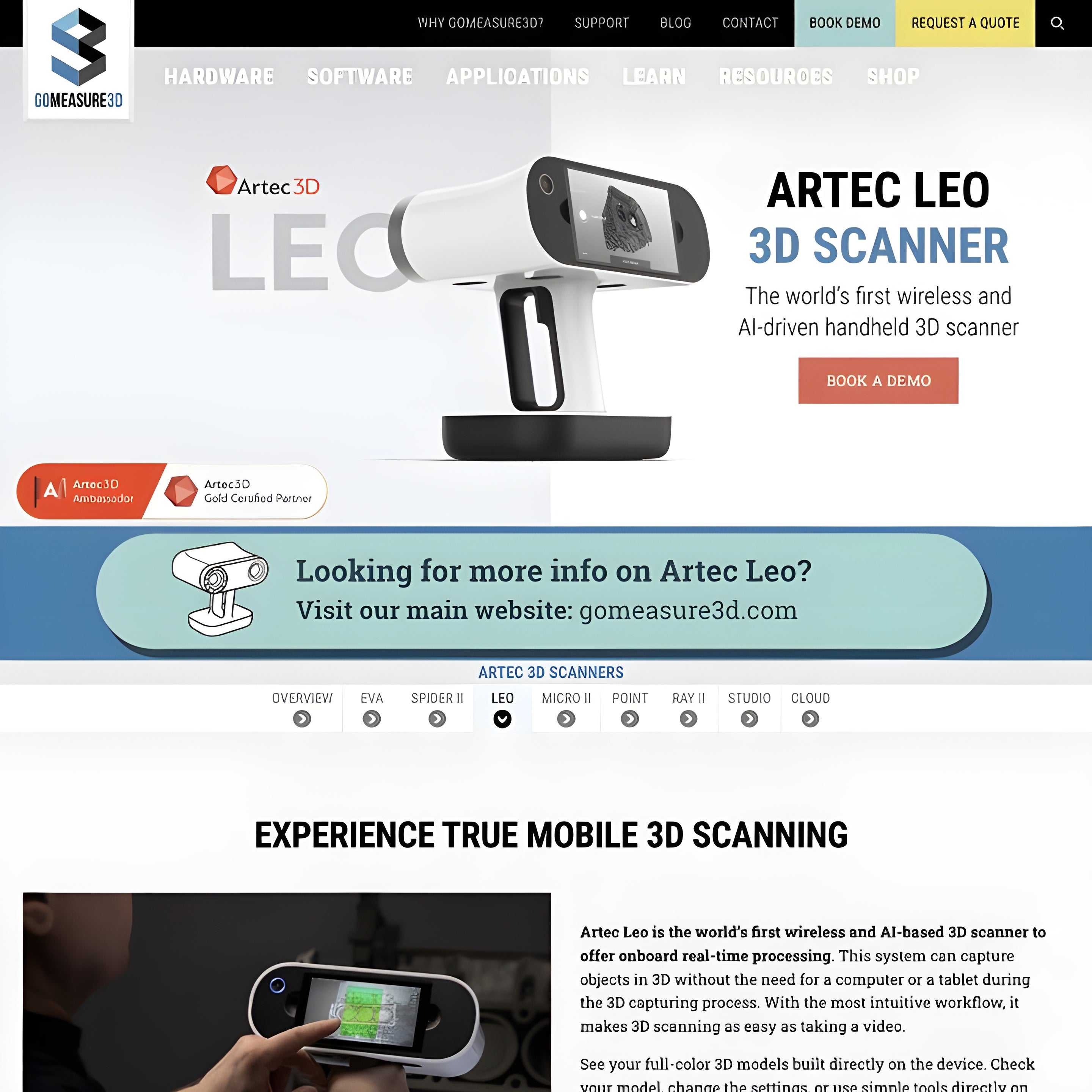 Artec Leo 3D Scanner