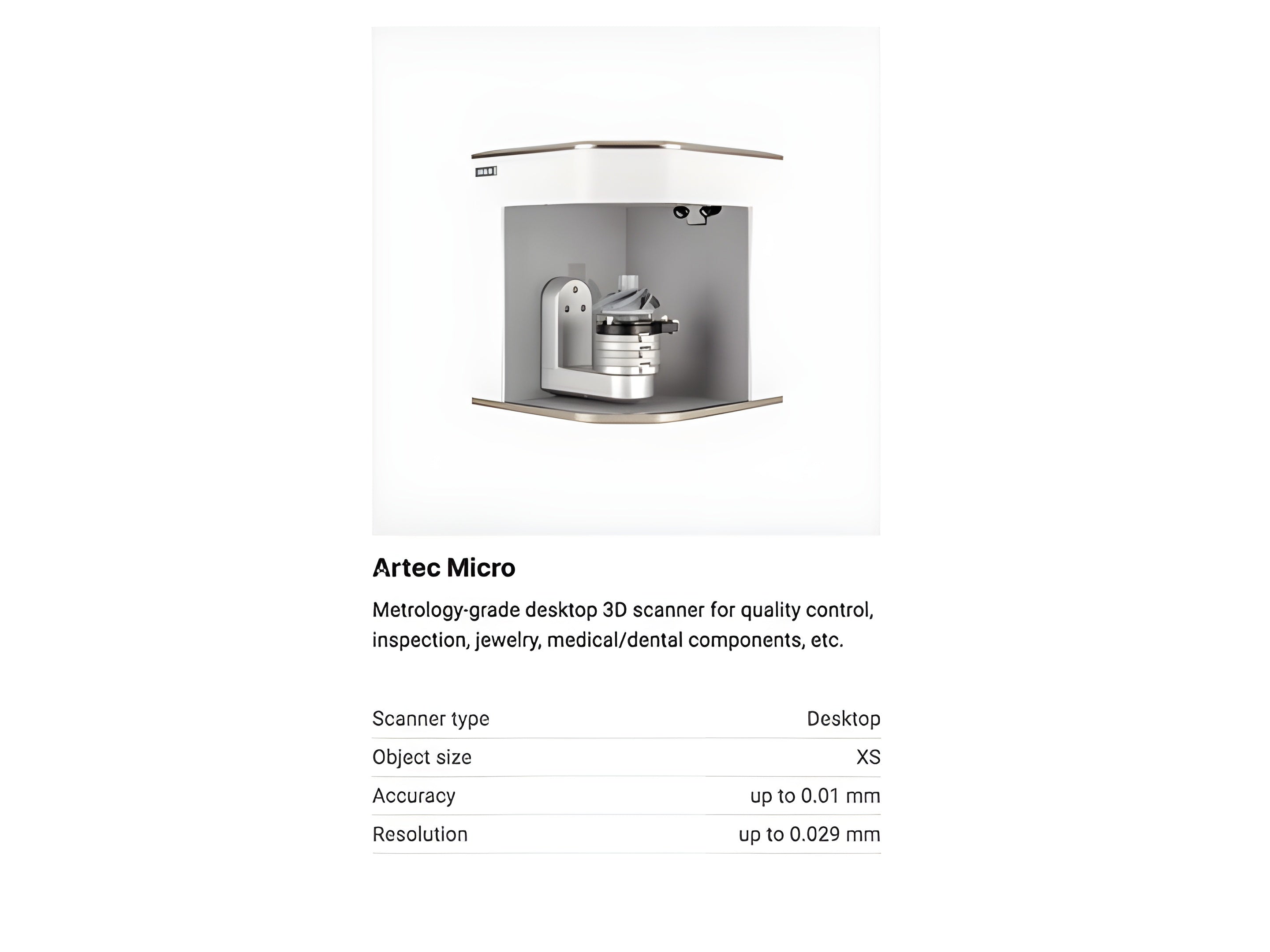 Artec Micro 3D Scanner