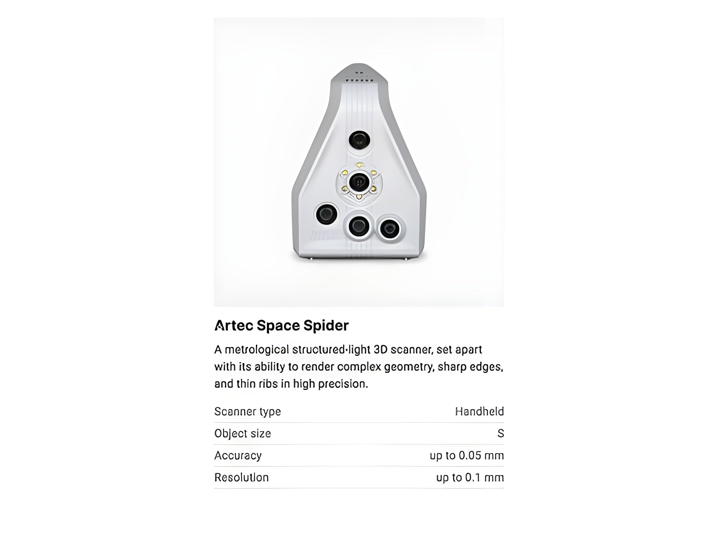 Artec Space Spider 3D Scanner